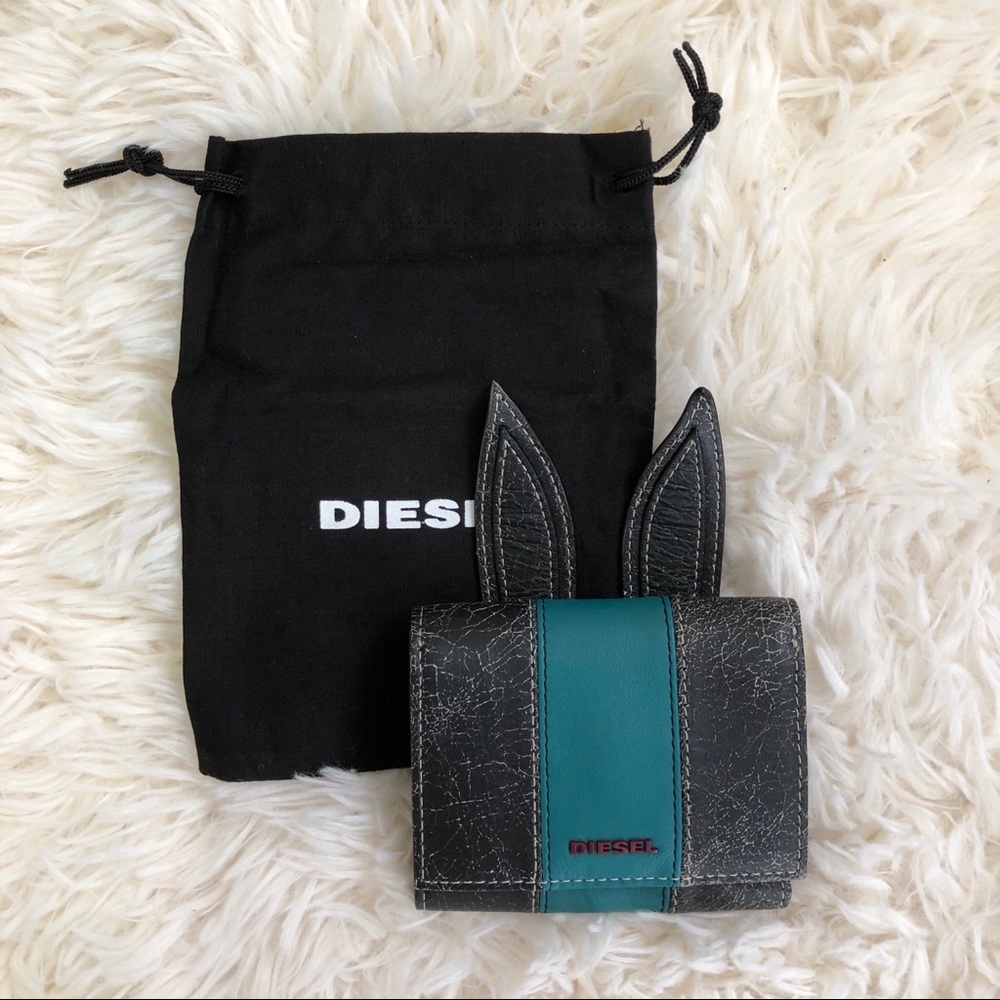 NWT:  DIESEL | Distressed Leather "Bunny" Wallet - Picture 9 of 9